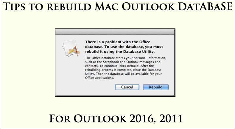 Outlook Mac Rebuild Database